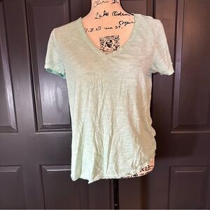 MAEVE* Anthropologie Women's Cotton V-Neck S/S Mint Green T-Shirt Tee M(H)
